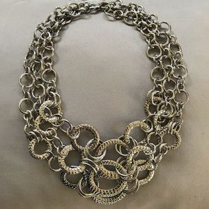 Lia Sophia Triple Chain Customizable Necklace